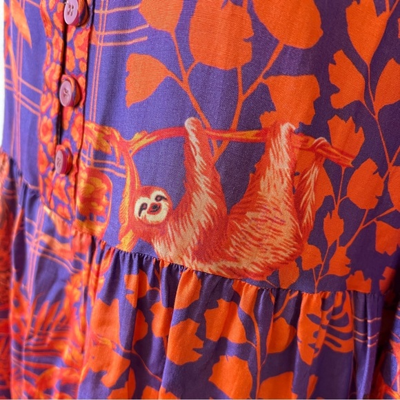 LULASOUL DRESS M MOWGLI CAPSULE LAGENLOOK BOHO WHIMSICAL TROPICAL VACATION CHIC - Picture 6 of 12